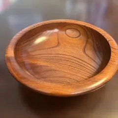 木製 丸型 ボウル 茶色 　欅使用