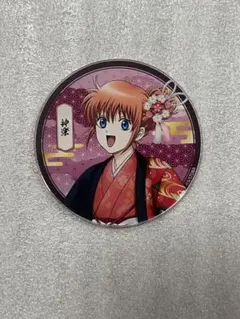 銀魂　片面花柄和装　神楽　アクリルコースター