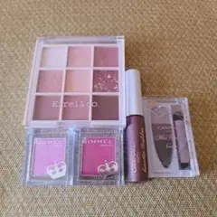 コスメ5点セット(CANMAKE、RIMMEL、Kirei&co.)