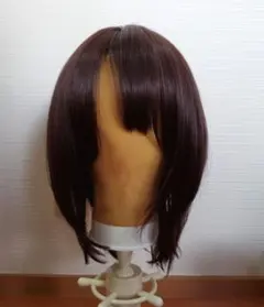 人毛ミックスフルウィッグ ショートゆるカール - メルカリ