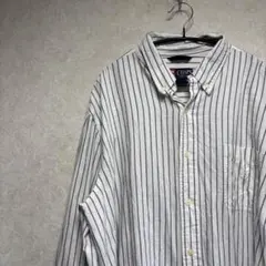 【XL】CHAPS ストライプシャツ