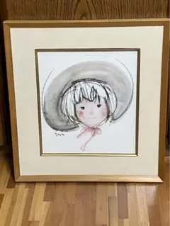 池田修三 木版画『一月』1982年 製作 赤い帽子の少女 現状品 - メルカリ