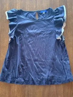 BLUE LABEL CRESTBRIDGE フリルTシャツ ネイビー 38のサムネイル