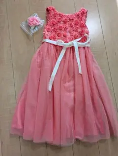 匿名発送　Catherine Cottage フラワーモチーフドレス 130