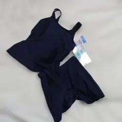 新品　140　スクール水着　女の子　セパレートタイプ　ネイビー　小学生　上下