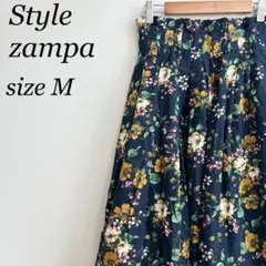 style zampa スタイル ザンパ ロングスカート 花柄 総柄 M