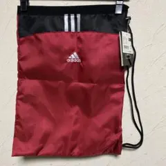 【adidas未使用】アディダス　ゴルフシューズケース　レッド　巾着　長期保管品