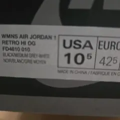 WMNS AIR JORDAN 1 RETRO HI OG 10.5