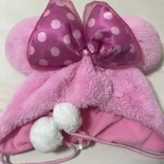 美品】ディズニー ファンキャップ マフラーキャップ ピンク - メルカリ