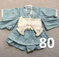 バースデイ　甚平　女の子　80