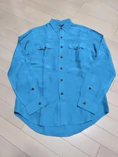 Polo by Ralph Lauren 長袖シャツ　シルク　リネン　Mサイズ