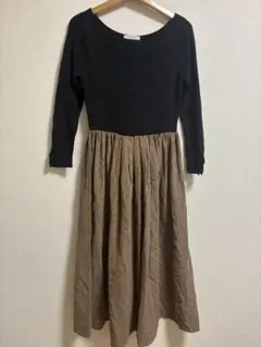 美品✨RAMIRAL 長袖フレアワンピース 38