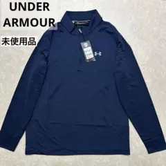 アンダーアーマー★ネイビー★薄手★春秋ストレッチ★シャツ【メンズ サイズL】