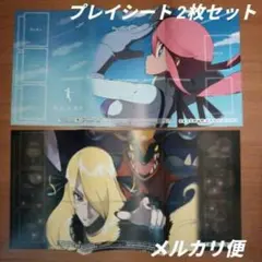 ポケモンカードゲーム　紙製プレイシート　3つ折り　2枚セット　非売品