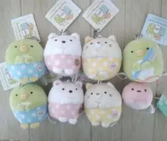 すみっこぐらしマスコット キーチェーン 5種類 8個