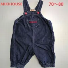 MIKIHOUSE 可愛い デニムロンパース 70〜80