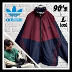 ◆常田大希／同型・配色違い／美品◆90s アディダス ナイロンジャケット L