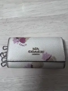 COACH フラワープリント キーケース