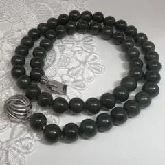 GREEN JADE 翡翠 天然石　ヴィンテージ　ネックレス