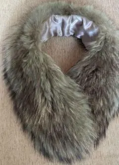 メイソングレイ　リアルファーマフラー　定価１万　ラビット　スヌード　毛皮　着物