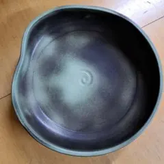 陶器　華道　花生け　花器　　置物　&　剣山４点(大赤丸、 小丸　角2点)