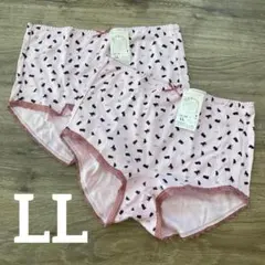 1分丈レディース ボクサーショーツ 綿100% ボクサータイプ LL 2枚