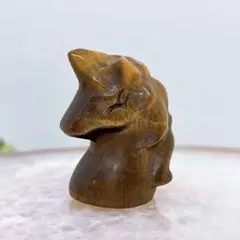 【天然石】タイガーアイ ユニコーン カービング