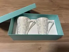 Tiffany & Co. 文字デザイン マグカップ 2個セット