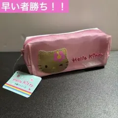 【新品】日焼けキティ ペンポーチ 仕切り　メッシュ　コスメ　ポーチ　ピンク