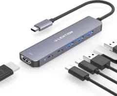 6in1 USB-Cハブ 2025年モデル 4K 60Hz 181B1767