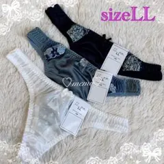 【size LL】 可愛い(*ˊᵕˋ*)Tバックショーツ 3枚セット ④のサムネイル