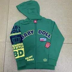 BABYDOLL グリーンパーカー　140