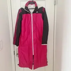 adidas フリース裏地 ベンチコート 160