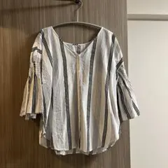 ストライプ　ブラウス　ADAM ET ROPE