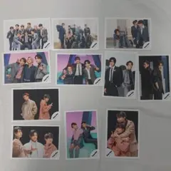 タペストリー　W　公式写真　セット　集合　混合　Snow Man