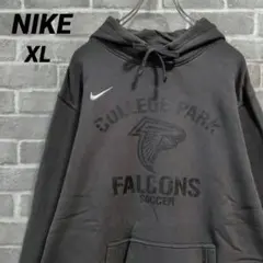 【NIKE】✔ スウェットパーカー チャコールグレー FALCONS US古着