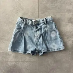 ZARAキッズ　花柄　デニムパンツ2years 92㎝のサムネイル