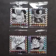 ドラゴンボール40周年記念　オリジナルイラストレーションシールウエハース　4枚