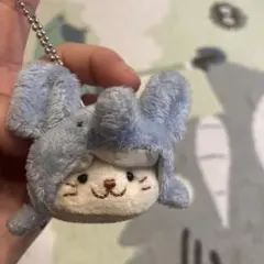 しろたん ゾウの着ぐるみマスコット ぬいぐるみ チェーン