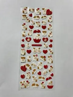 激レア　平成レトロ フェルトシール ハムスター ふんわりシール　当時物シール