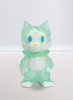 VAG おおかみくん あらいきりこ クリア グリーン ソフビ フィギュア 가챠