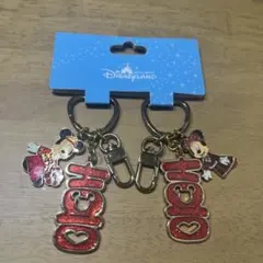香港ディズニーランド　ミッキー　ミニー　ペアキーホルダー