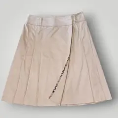 BURBERRY LONDON ひざ丈 プリーツスカート ベージュ 40