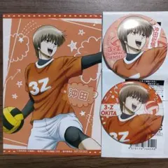 銀魂 3年Z組銀八先生 球技大会 缶バッジ 沖田総悟 グリッター ブロマイド