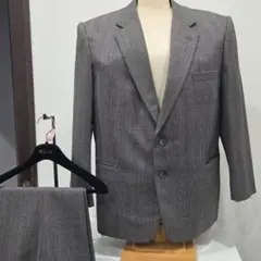 メンズスーツ 大きいサイズ 2XL相当 テーラードジャケット パンツ グレー
