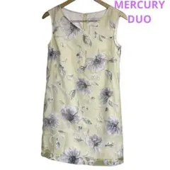 MERCURY DUO 花柄　ワンピース　チュニック　クリーム　イエロー