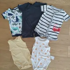 男の子　夏　ロンパース　メッシュ　肌着　セット 6m 60 70