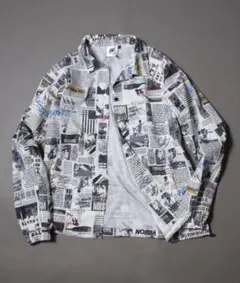 【VISION STREET WEAR】総柄 袖プリントナイロンコーチジャケット