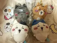 ハチワレ＆シロクロ＆クロ＆チャシロ ハチワレとごきげんななかまマスコット ちいかわ ハチワレとごきげんななかまマスコット シロクロ 白黒