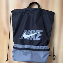 NIKE ナイキ ナップサック ジムサック プールバッグ ブラック&グレー新品